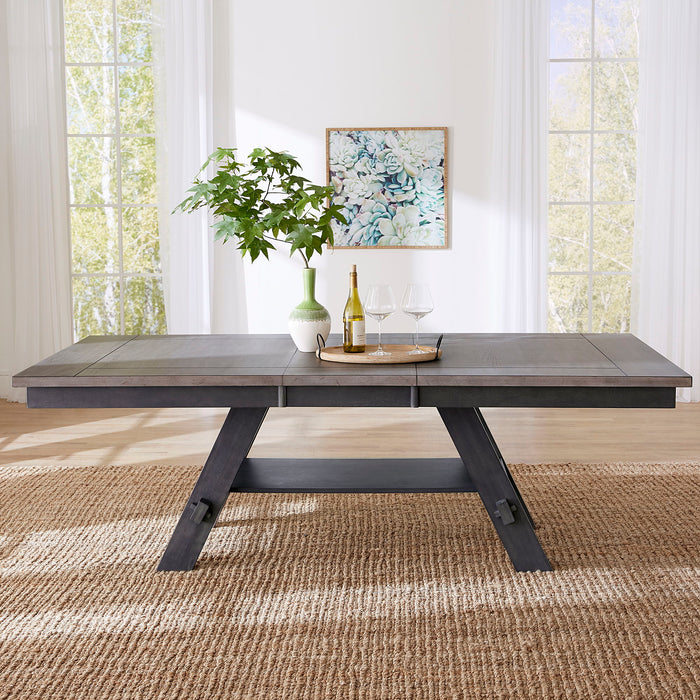 Lawson - Pedestal Table Set - Dark Gray