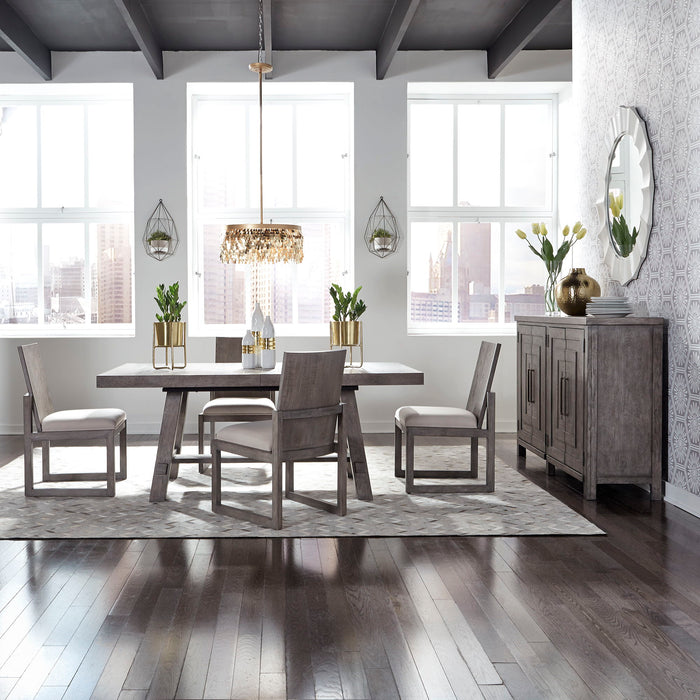 Modern Farmhouse - Trestle Dining Table Set