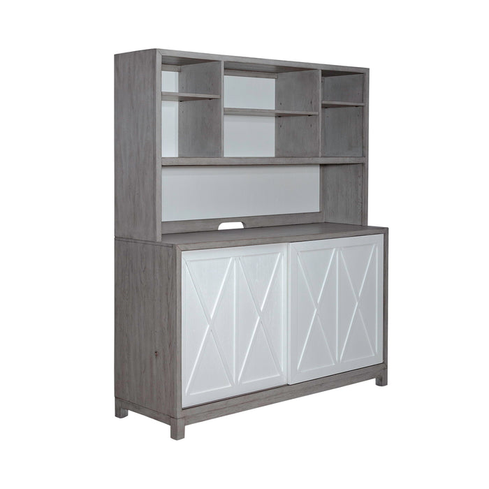 Palmetto Heights - Server & Hutch - Dark Gray