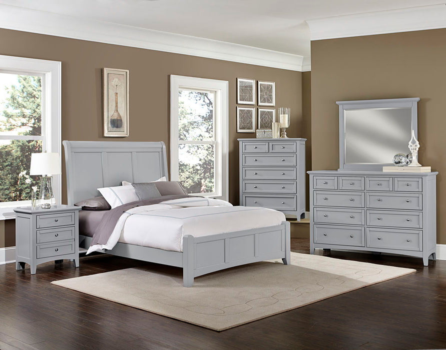 Bonanza - King Mansion Bed With Storage Footboard - Gray