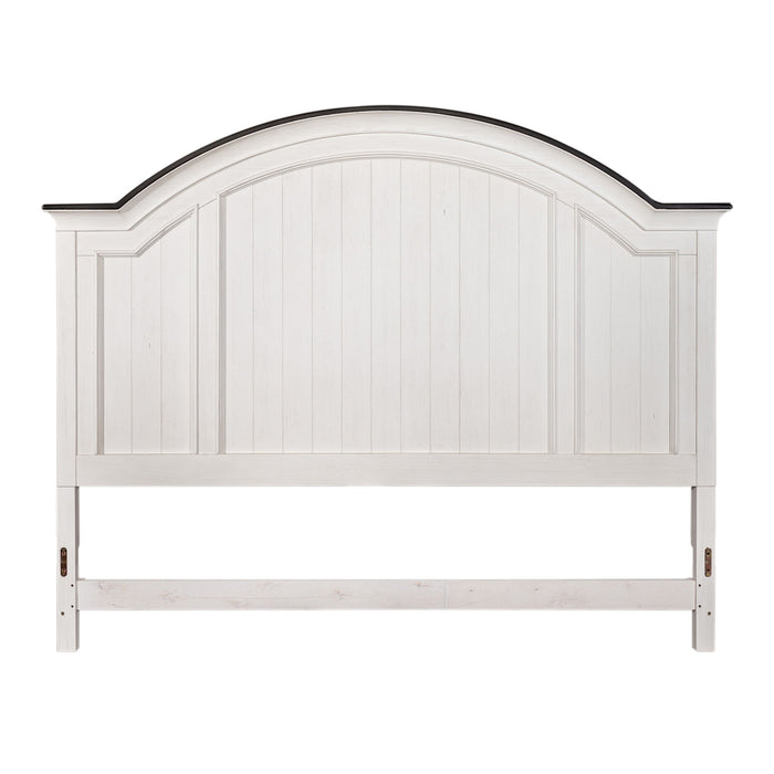 Allyson Park - King Arched Panel Headboard - White