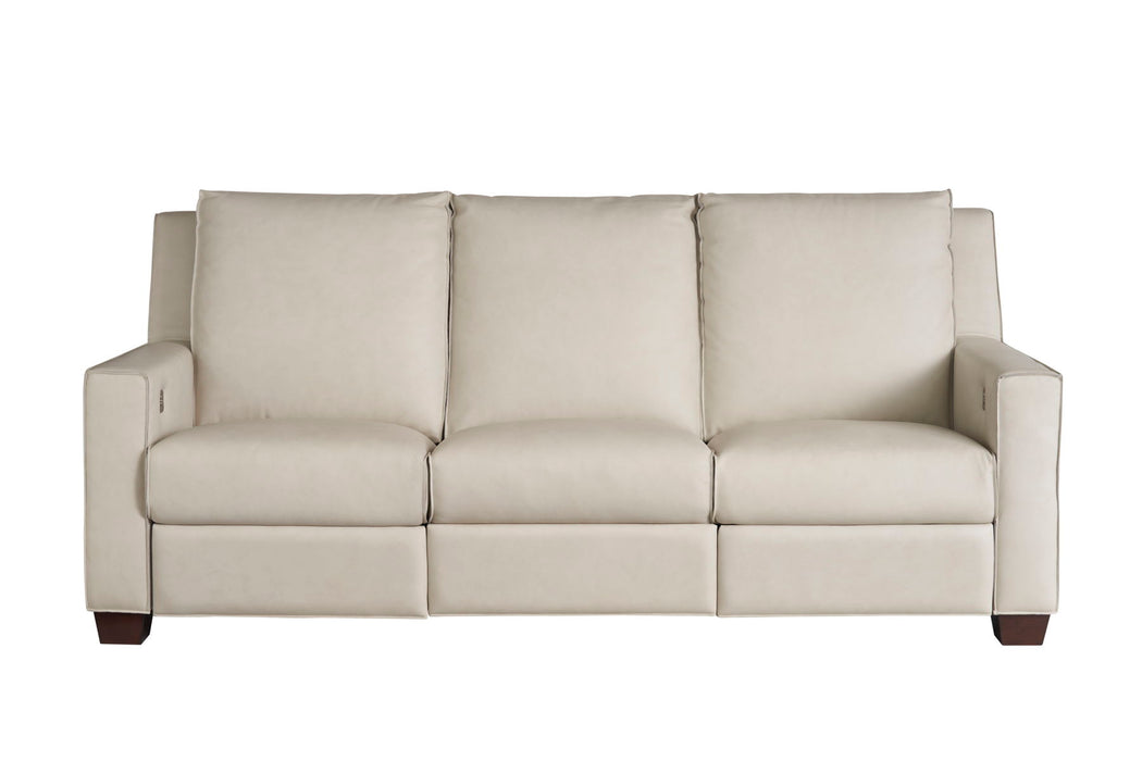 Special Order Motion Tucker Sofa in Markham Frost Leather