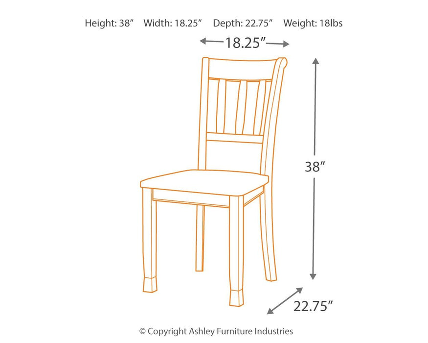 Owingsville - Black / Brown - Dining Room Side Chair