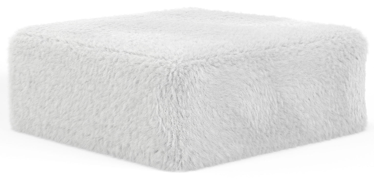 Snowball - Cocktail Ottoman - White