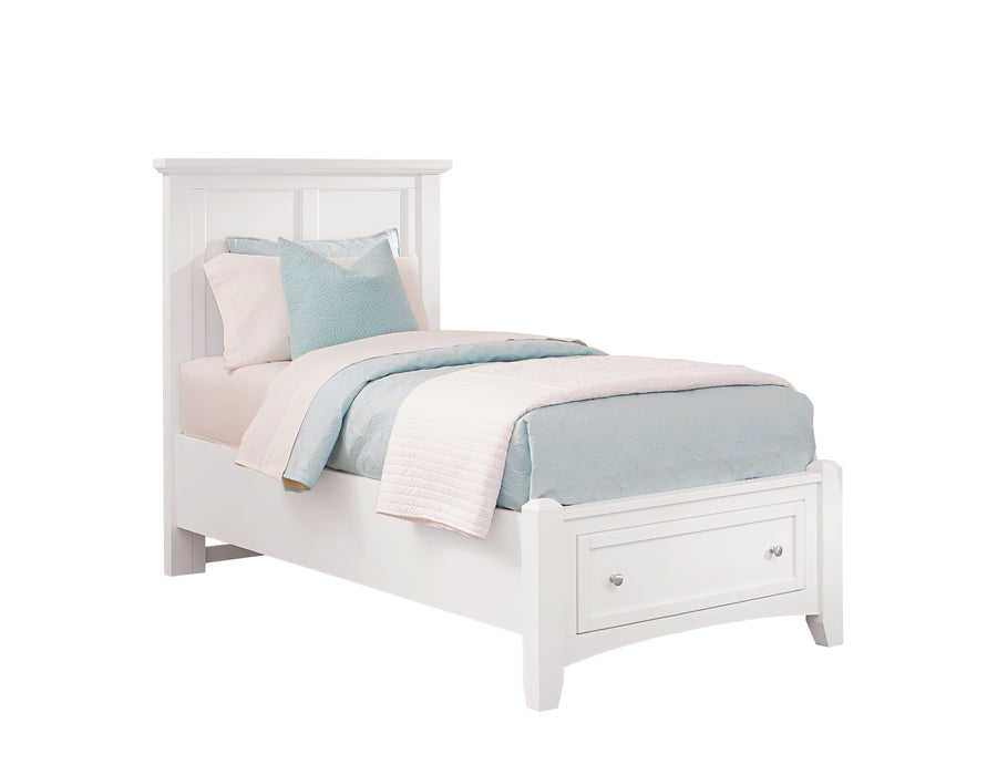 Bonanza - Twin Mansion Bed With Storage Footboard - White