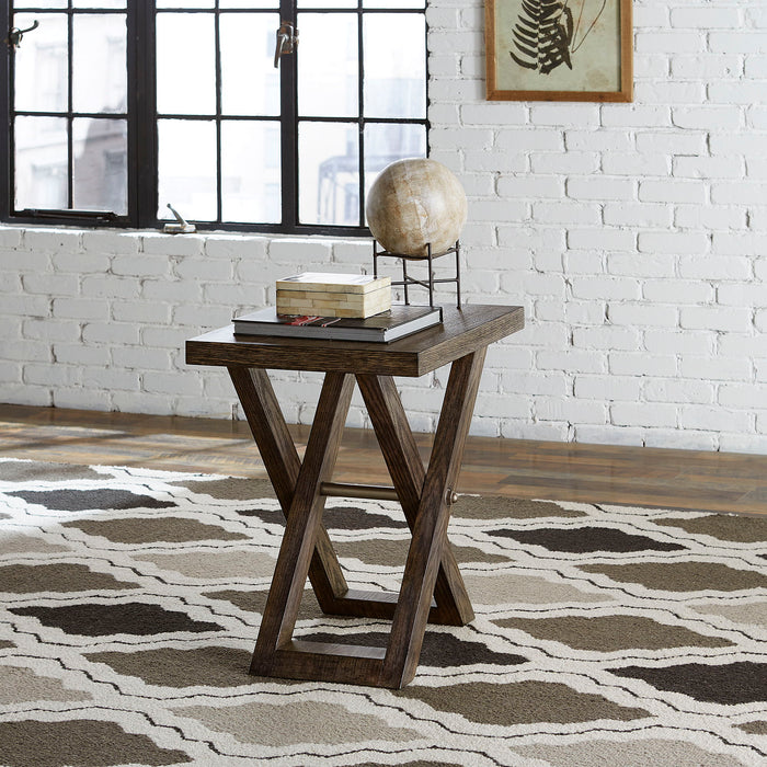 Crossroads - Chair Side Table - Light Brown